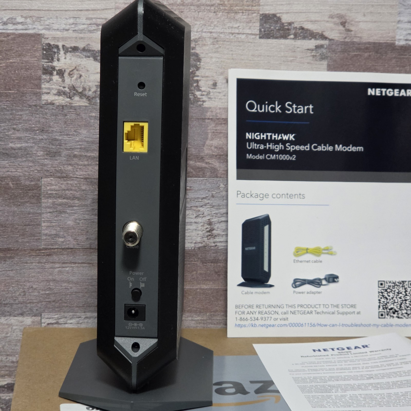 NETGEAR Nighthawk CM1000v2 Gigabit DOCSIS 3.1 Cable Modem Power Supply