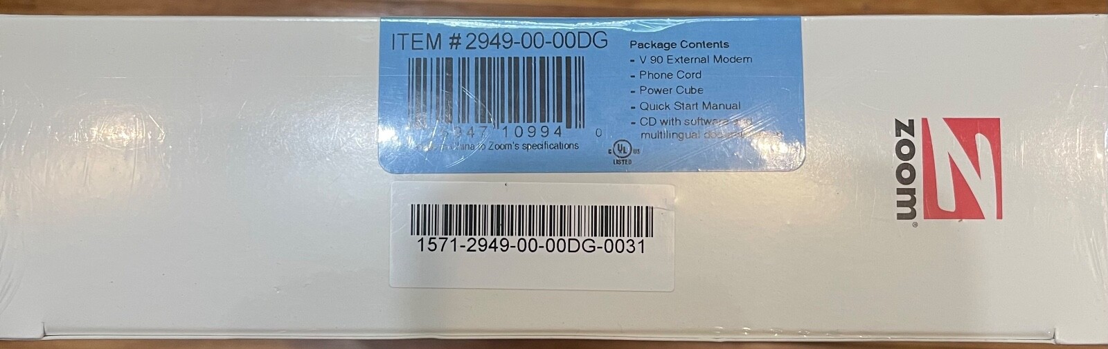 External RS-232 56k V.90 FaxModem Model 2949 for PC & Mac – Factory Brand New