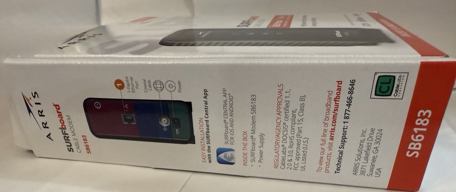 Arris Surfboard SB6183 Cable Modem 686 mbps 16×4 Docsis 3.0 New open box Xfinity