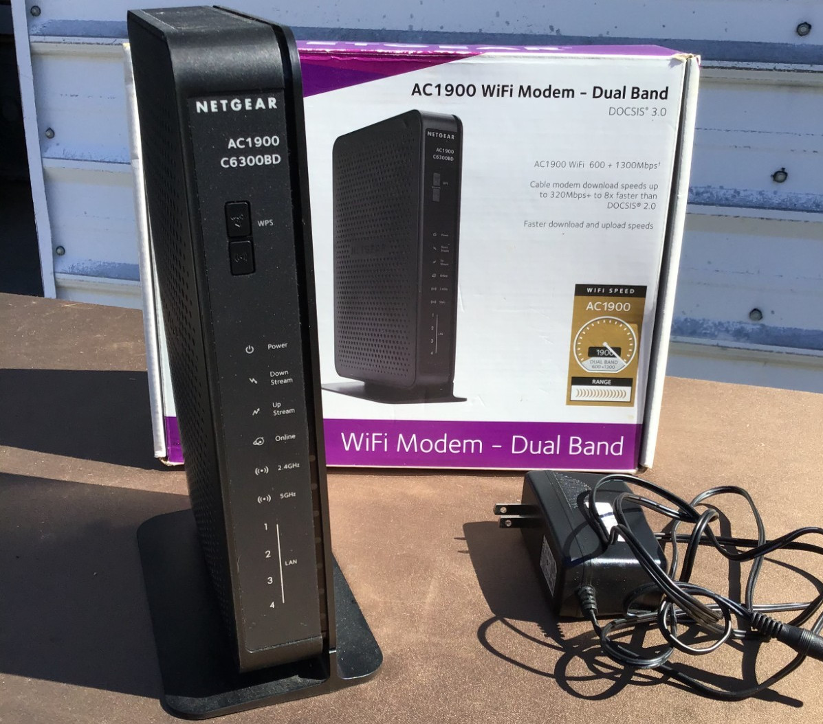 NETGEAR C6300BD AC1900 DOCSIS 3.0 Cable Modem WiFi Router