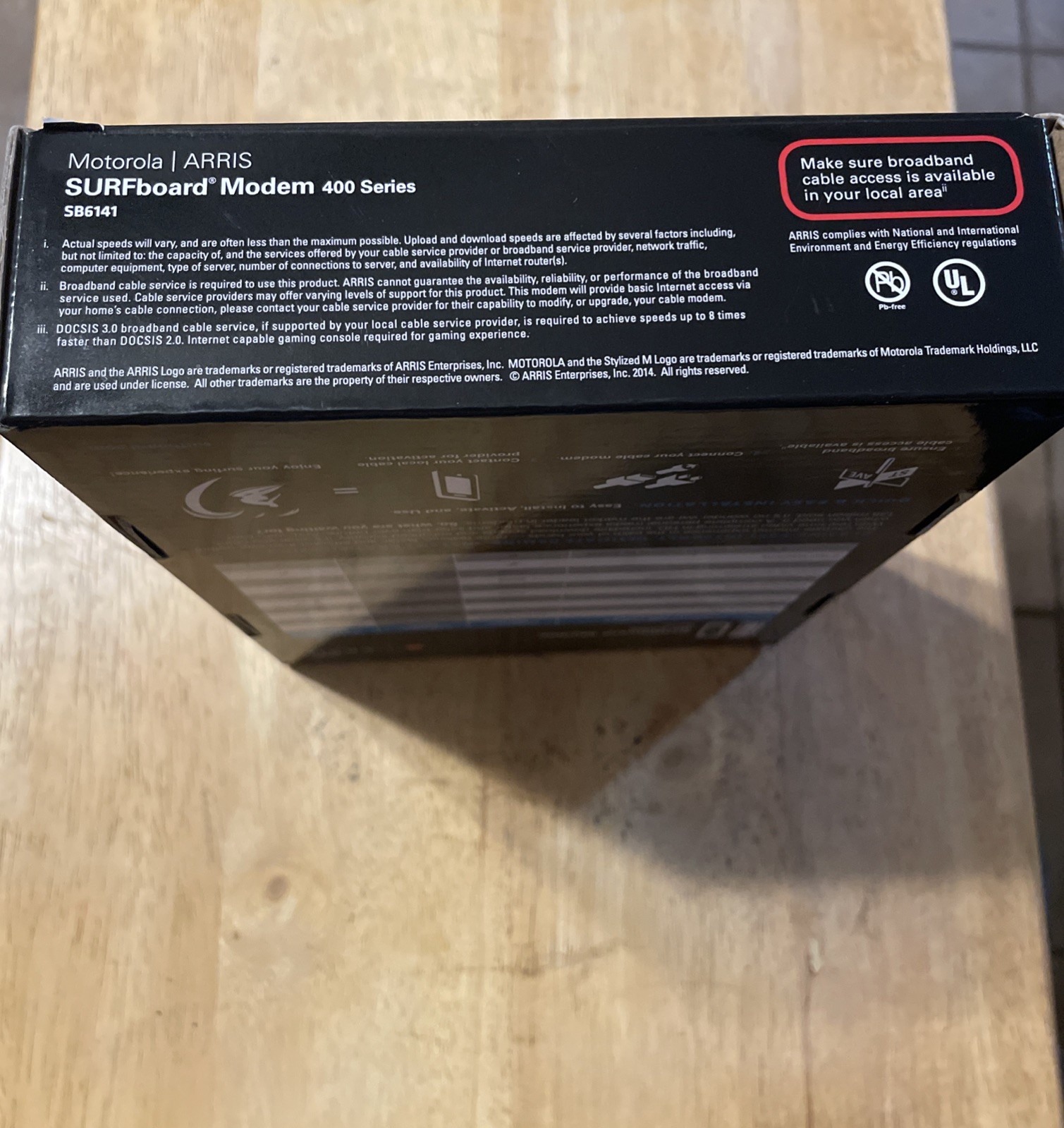 New ARRIS SURFboard SB6141 Docsis 3.0 Cable Modem 400 Series