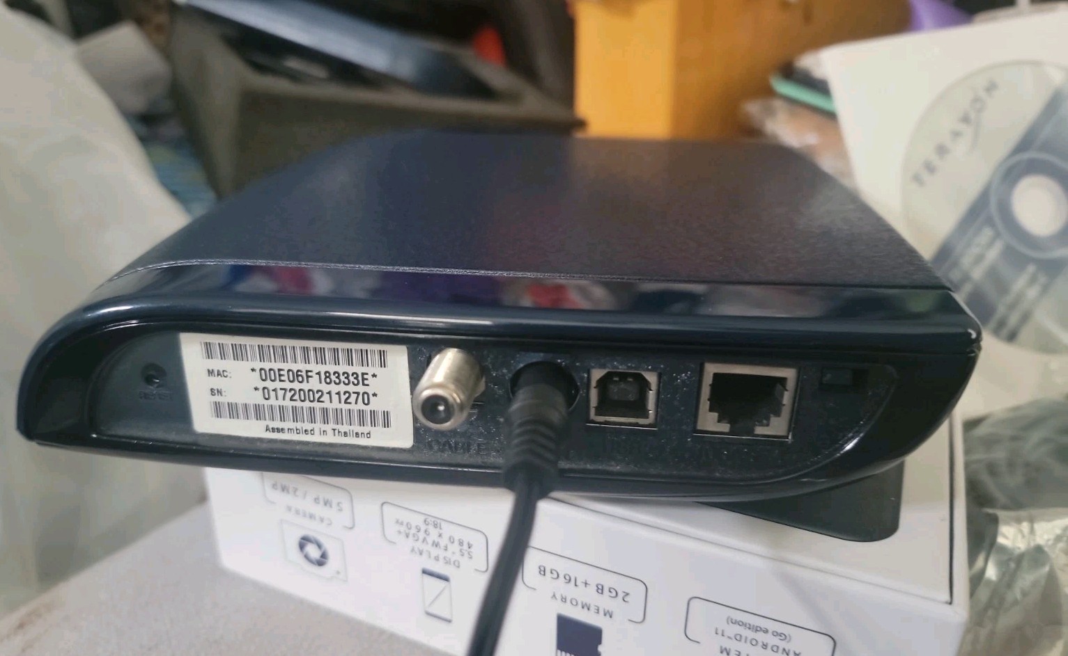 Terayon TJ-615 Blue DOCSIS Cable Modem Bundle – Open Box / Sealed Cables & CD
