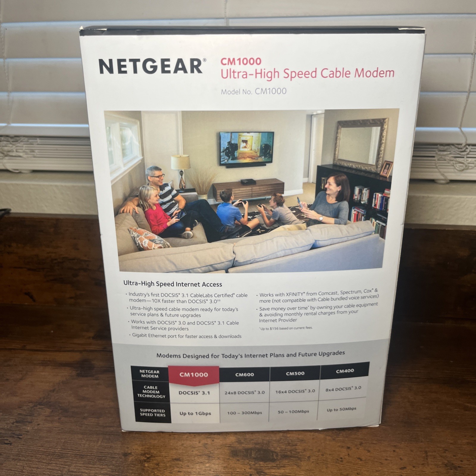 NETGEAR CM1000 DOCSIS 3.1 Up To 1Gbps Cable Modem CM1000-100NAS
