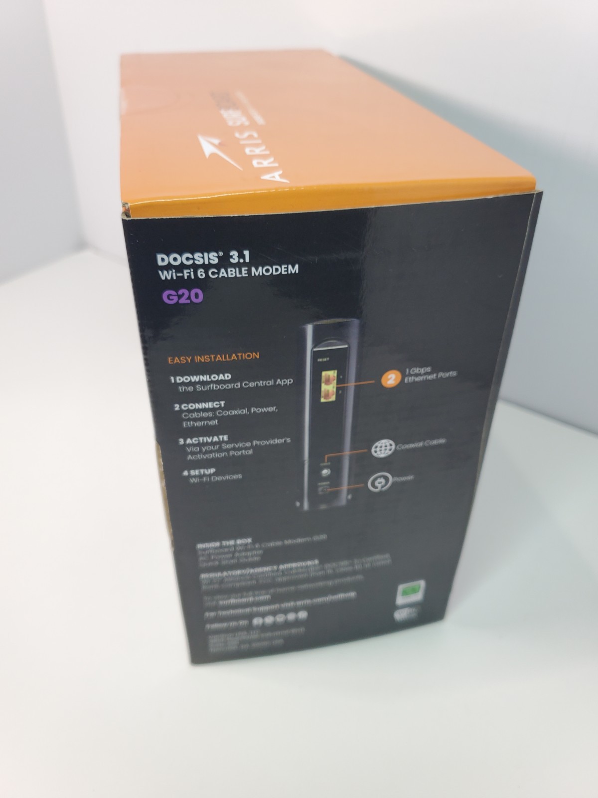 New & Sealed ARRIS G20 DOCSIS 3.1 Cable Modem & AX3000 WiFi 6 Router Free Ship!