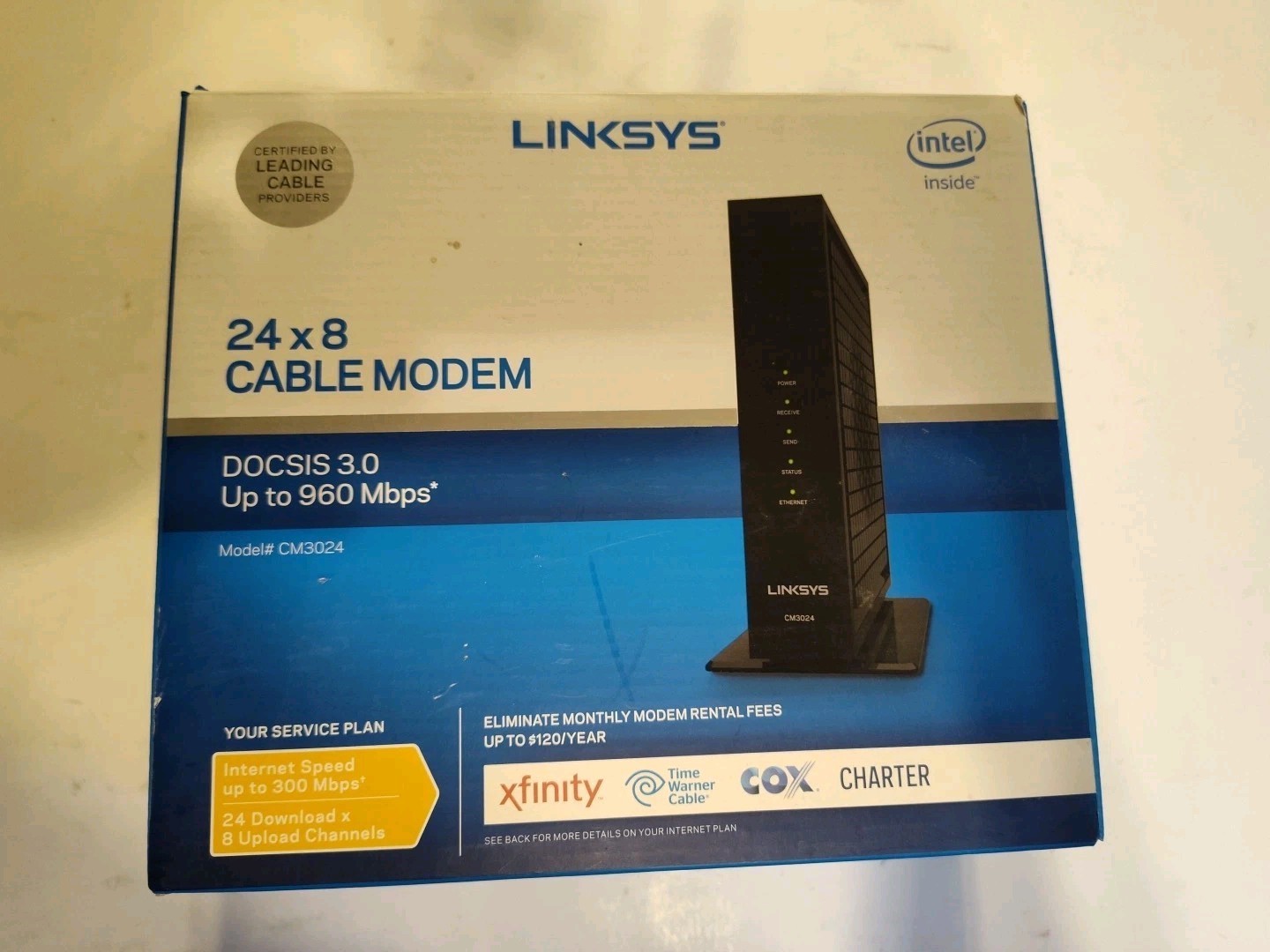 Linksys CM3024 High-Speed DOCSIS 3.0 Cable Modem 24×8