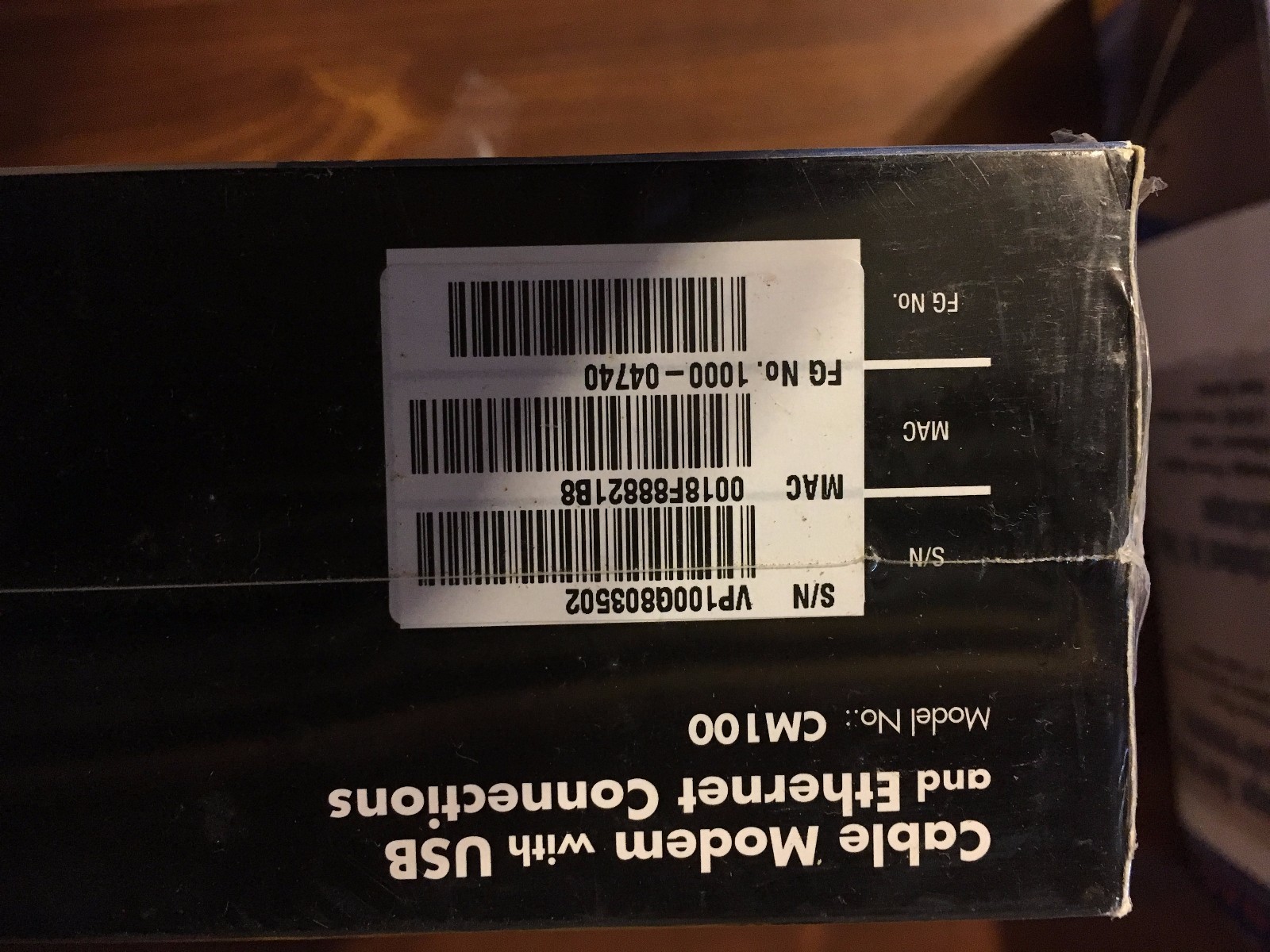 CISCO Linksys CM100 Modem Cable Modem With USB And Ethernet Connections SEALED