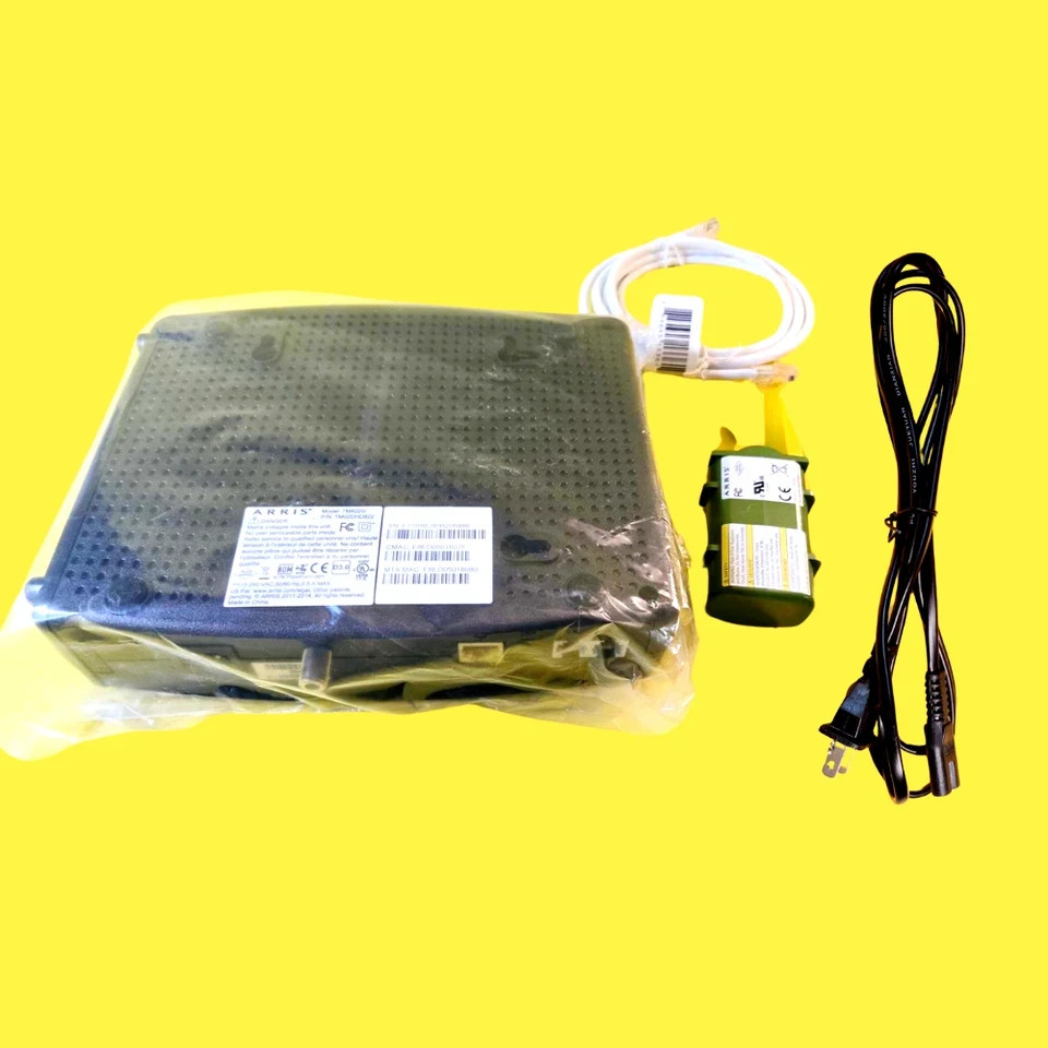 BRAND NEW ARRIS TOUCHSTONE TM822G DOCSIS 3.0 CABLE MODEM TELEPHONY VOIP +BATTERY