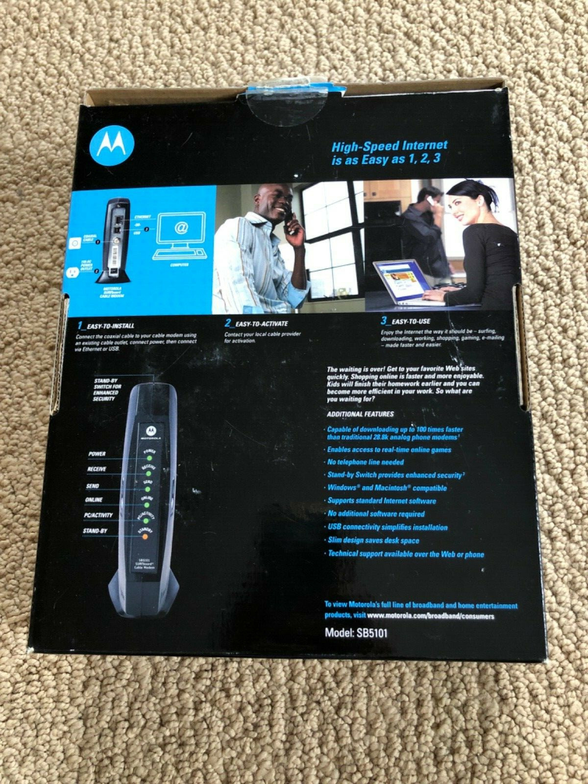 Motorola SURFboard SB5101 (SB515290-087-00) 38 Mbps
