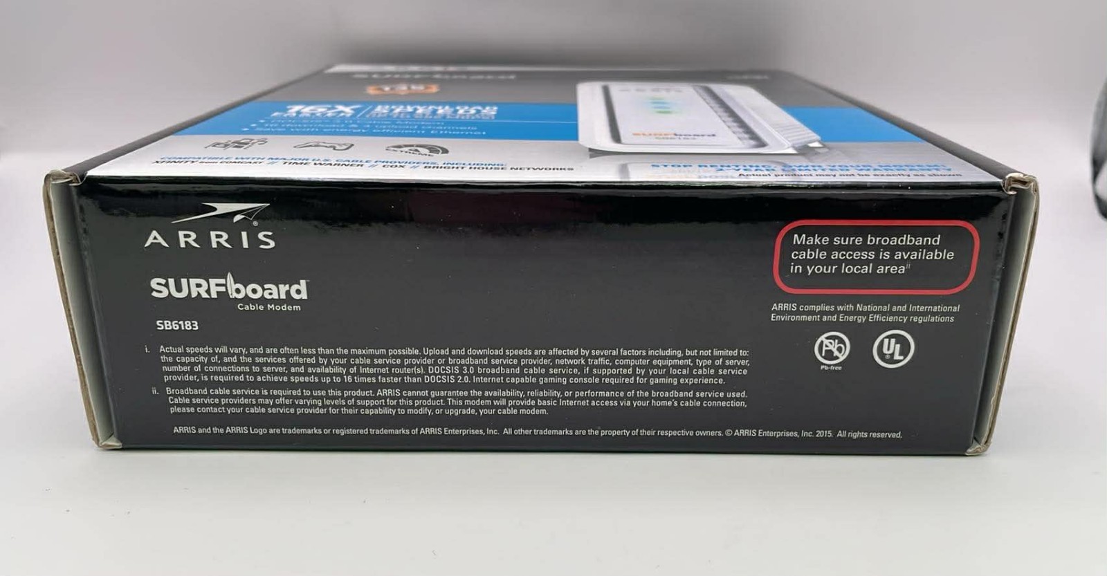 Arris Surfboard Cable Modem SB6183 DOCSIS 3.0