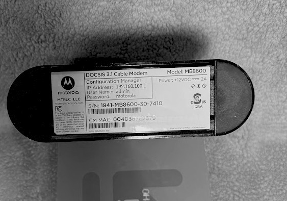 Motorola MB8600 DOCSIS 3.1 Gigabit Modem – Xfinity Spectrum Cox – Tested