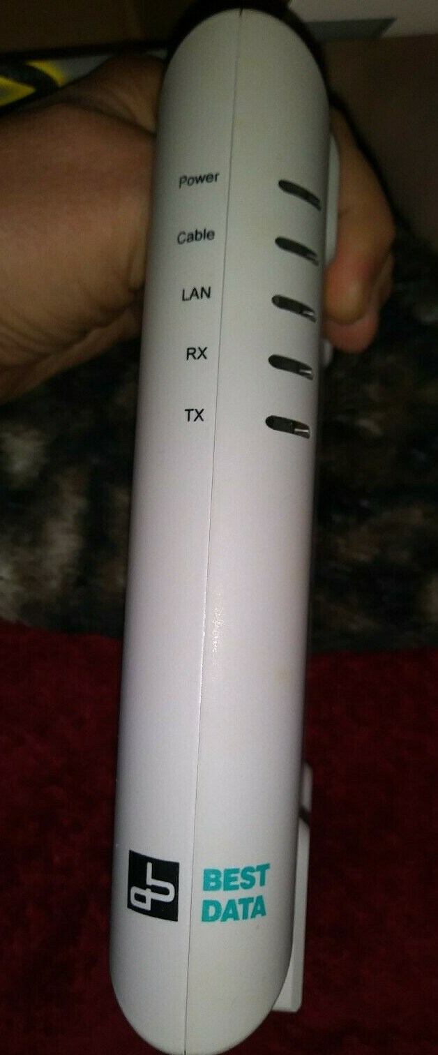 SMART ONE CABLE MODEM MODEL CMX300 WHITE MANUAL INCLUDED PC OR MAC