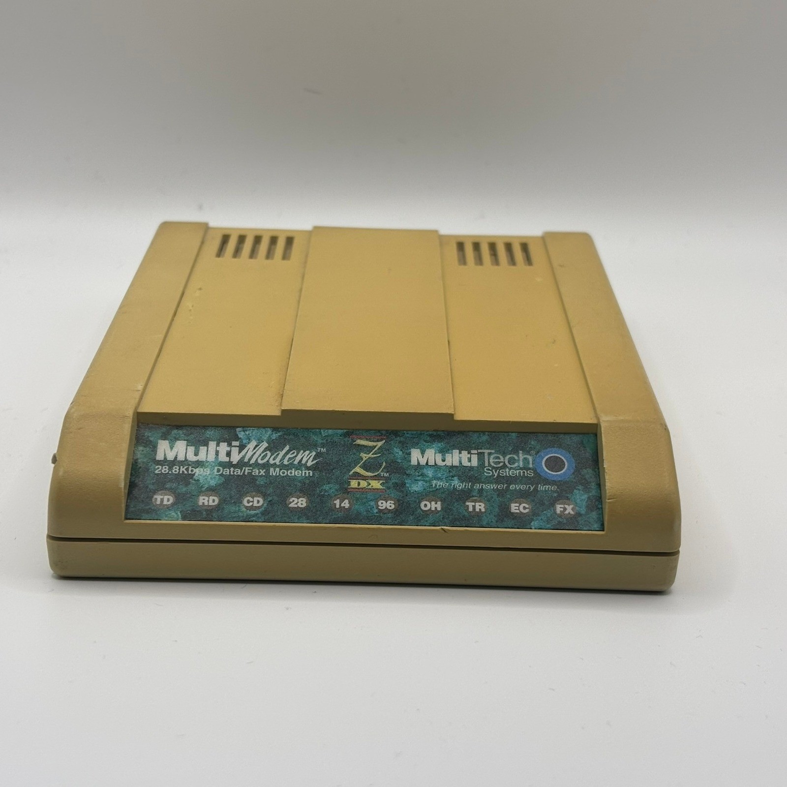 Multi-Tech MultiModem ZDX 28.8Kbps External Data Fax Modem MT2834ZDX Vintage