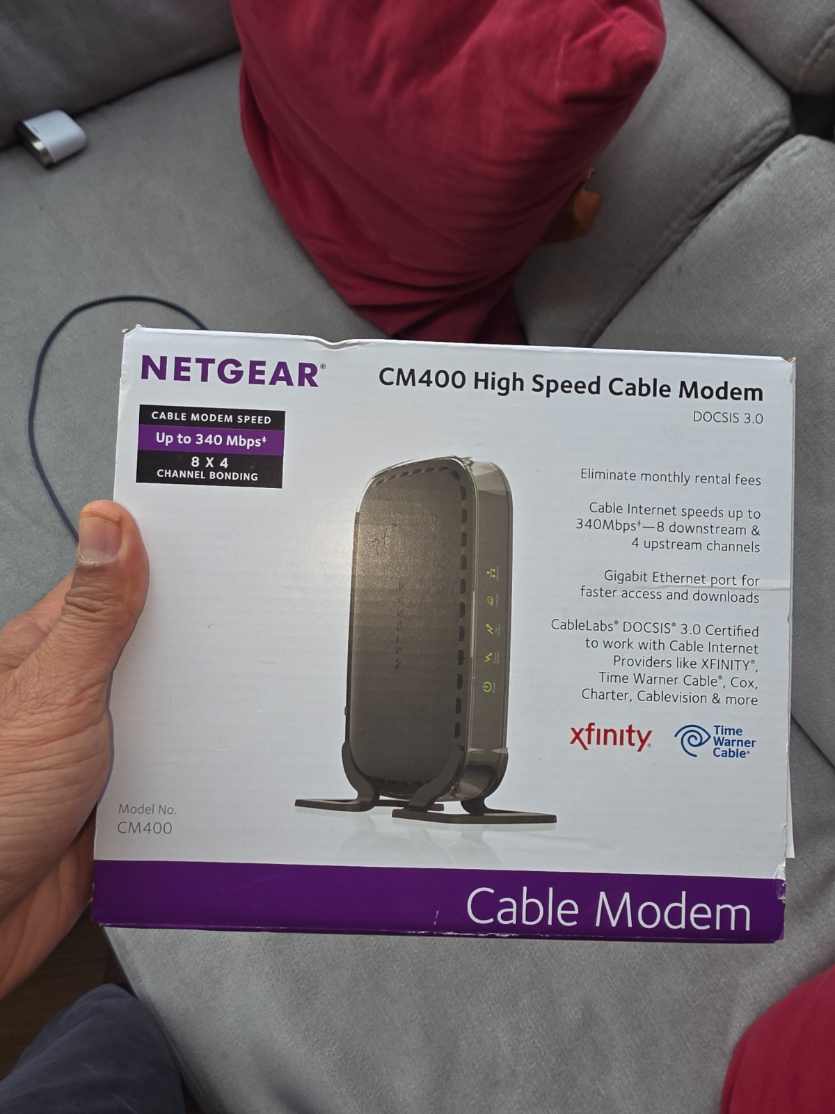 Netgear DOCSIS 30 (CM400-100NAS) 340 Mbps
