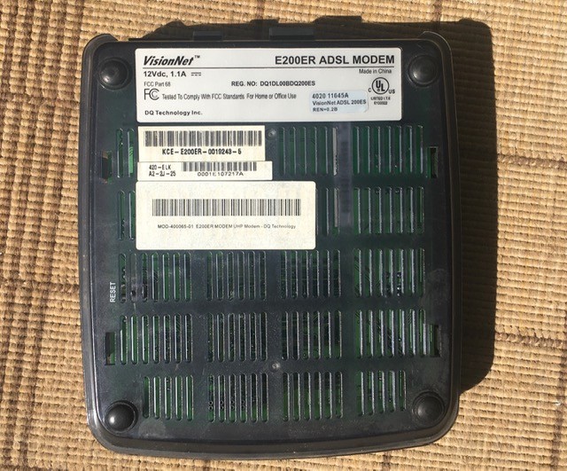 VisionNet E200ER ASDL Modem for Home Internet