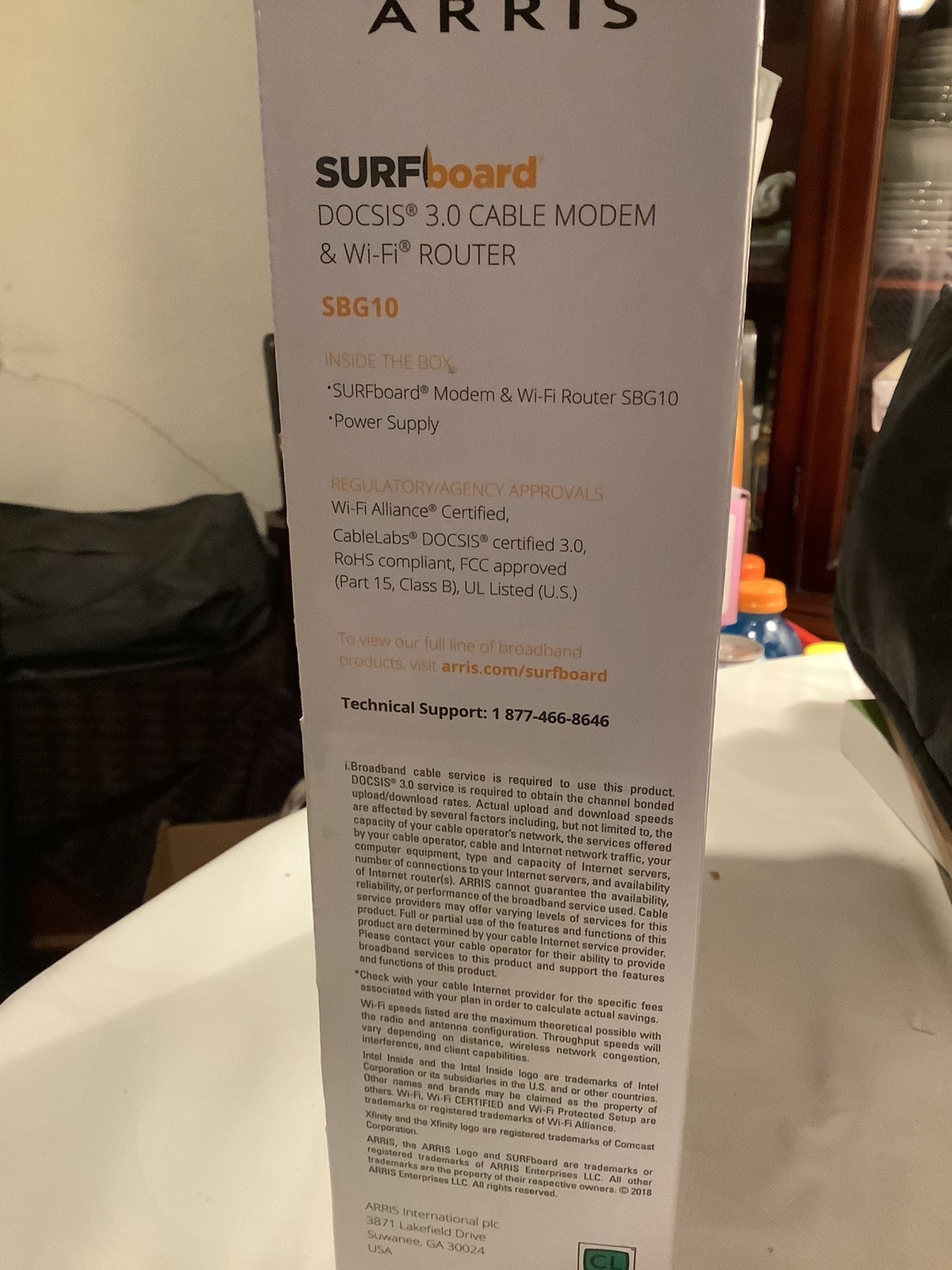 Arris Surfboard 2 Band SBG10 Wi-Fi Internet Cable Router Modem 2.4 and 5 ghz