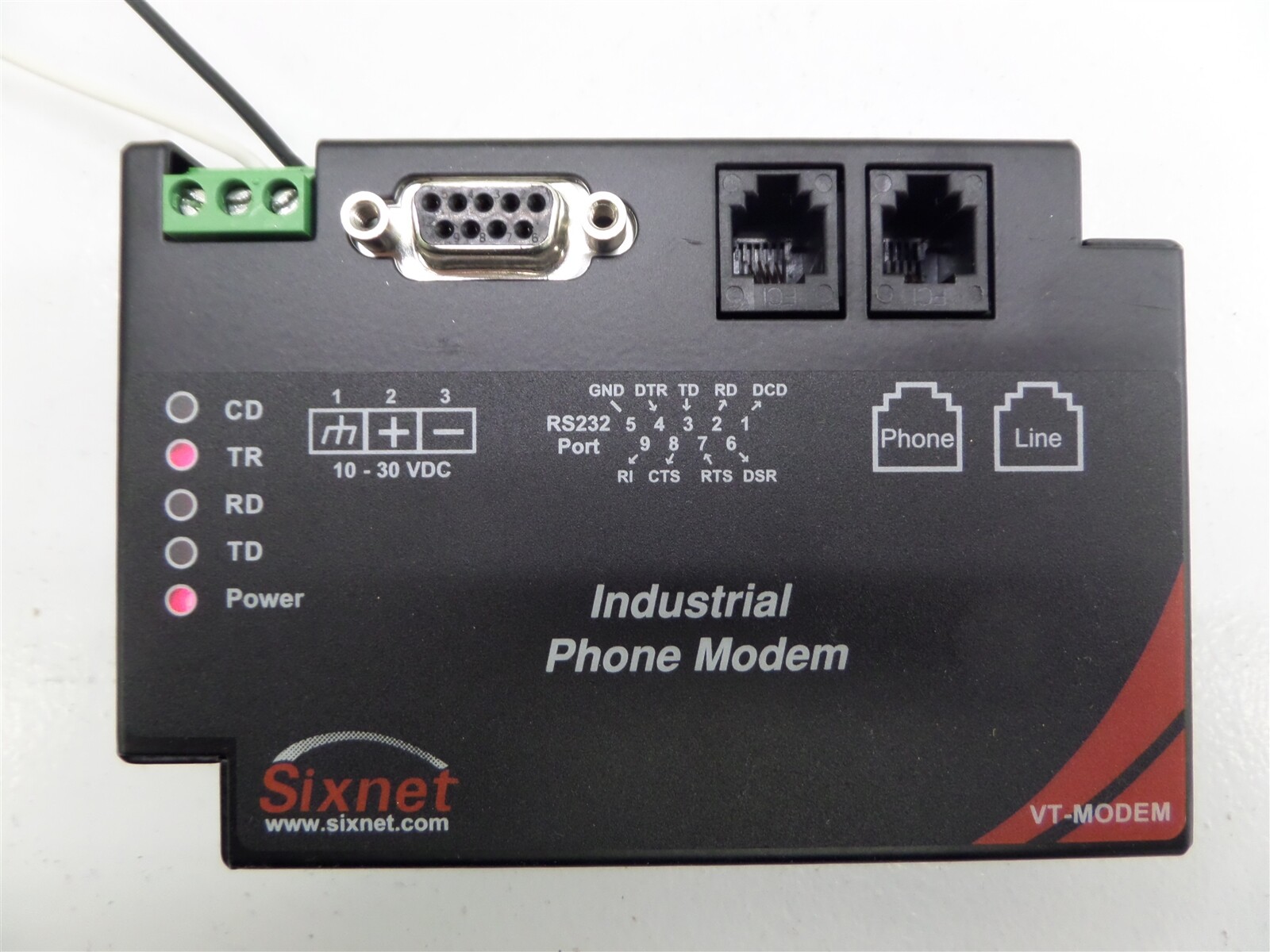 Sixnet VT-MODEM-1WW Rev: 4.01 Industrial Phone Modem