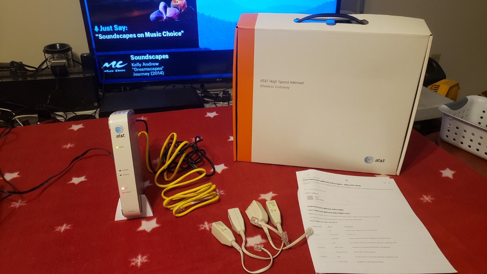 AT&T 2WIRE 2701HG-B HIGH SPEED INTERNET DSL WIRELESS G GATEWAY MODEM ROUTER
