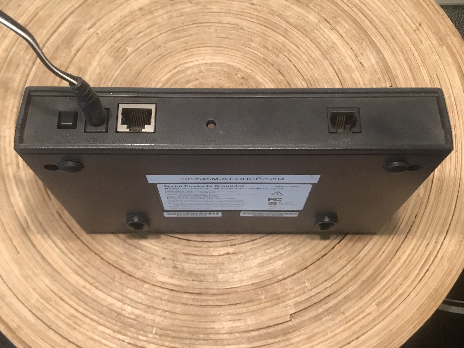 SPRINT MODEM MODEL SP-645M-A1 MODEM – DHCP -1204 MODEM SPRINT ADSL