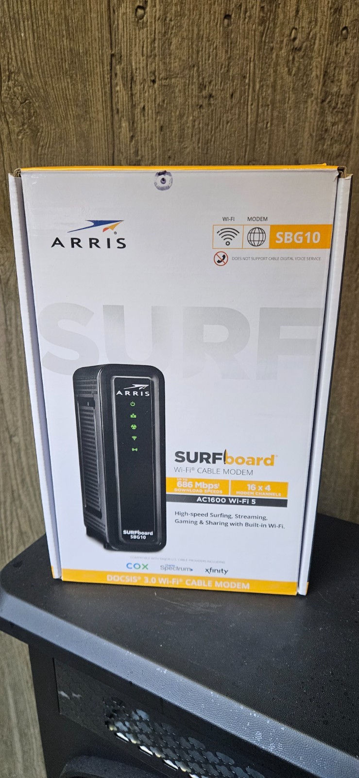 New ARRIS Surfboard 16×4 Cable Modem / AC1600 Dual-Band Wifi Router