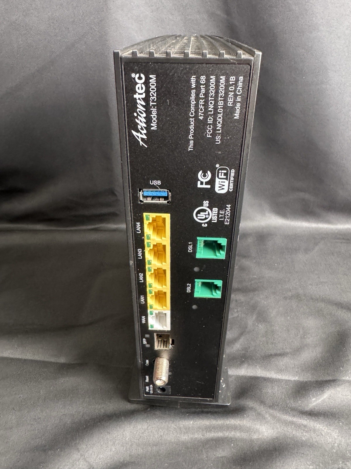 T3200M Telus Model Actiontec DSL Internet Connection WiFi Router NO POWER CORD