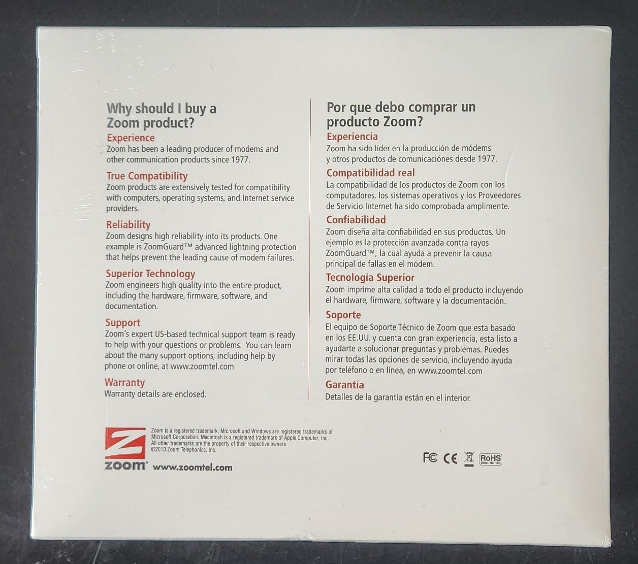 *NEW* Zoom 3049 External RS232 56K V.92/V.90 Fax Modem