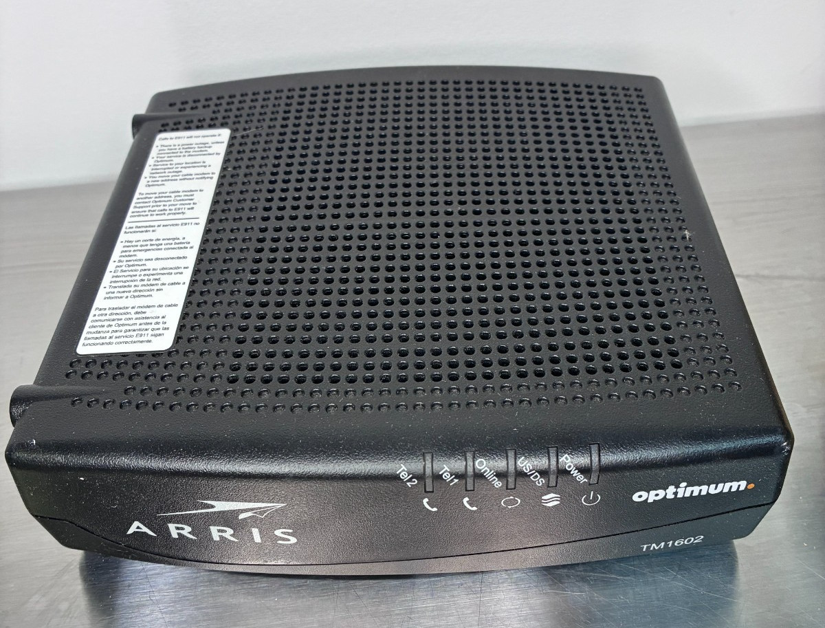 Arris Optimum tm1602a/cv Telephony Modem for Wifi with Optimum – Save $