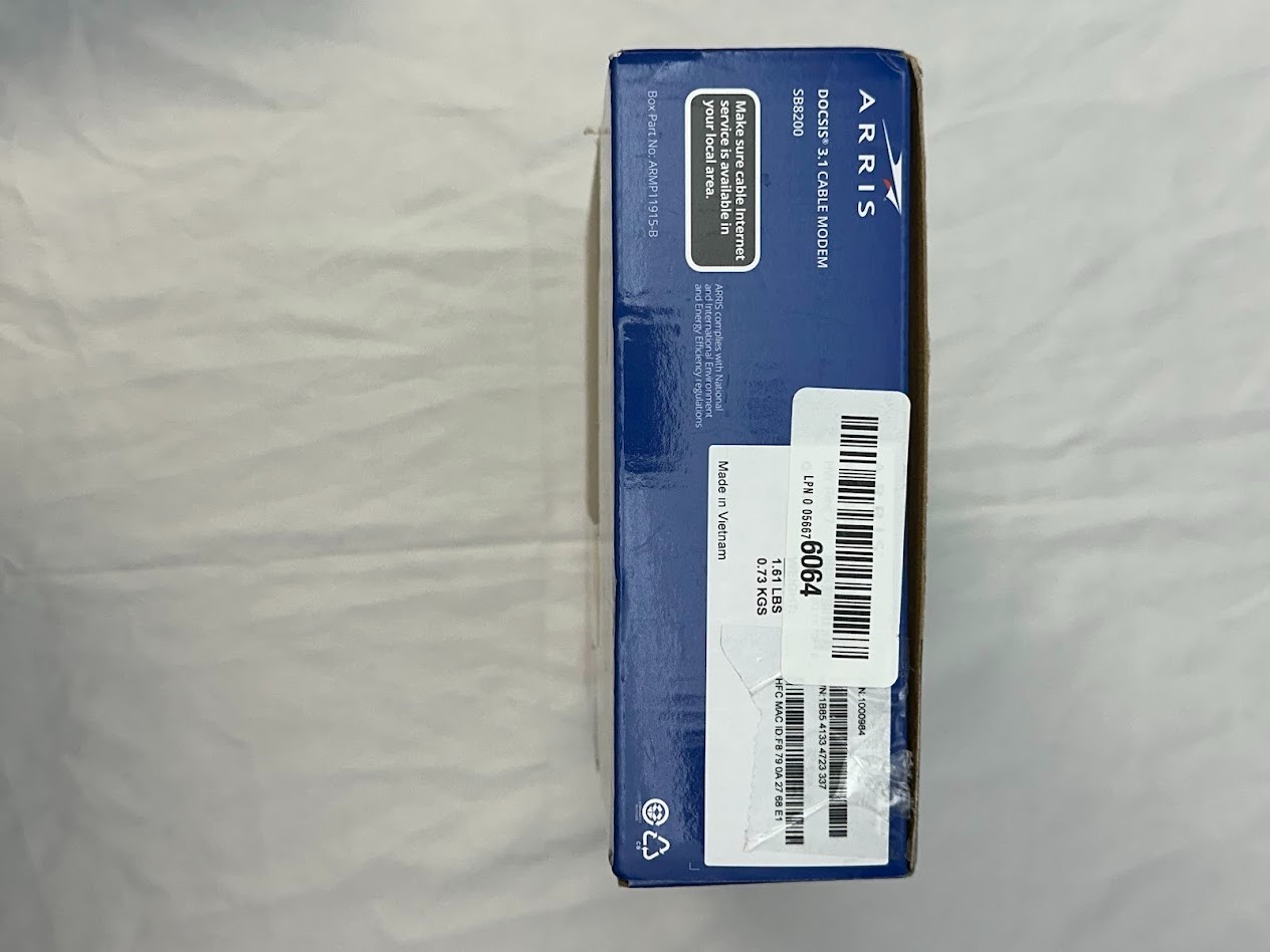 ARRIS SURFboard SB8200 DOCSIS 3.1 10 Gbps Cable Modem