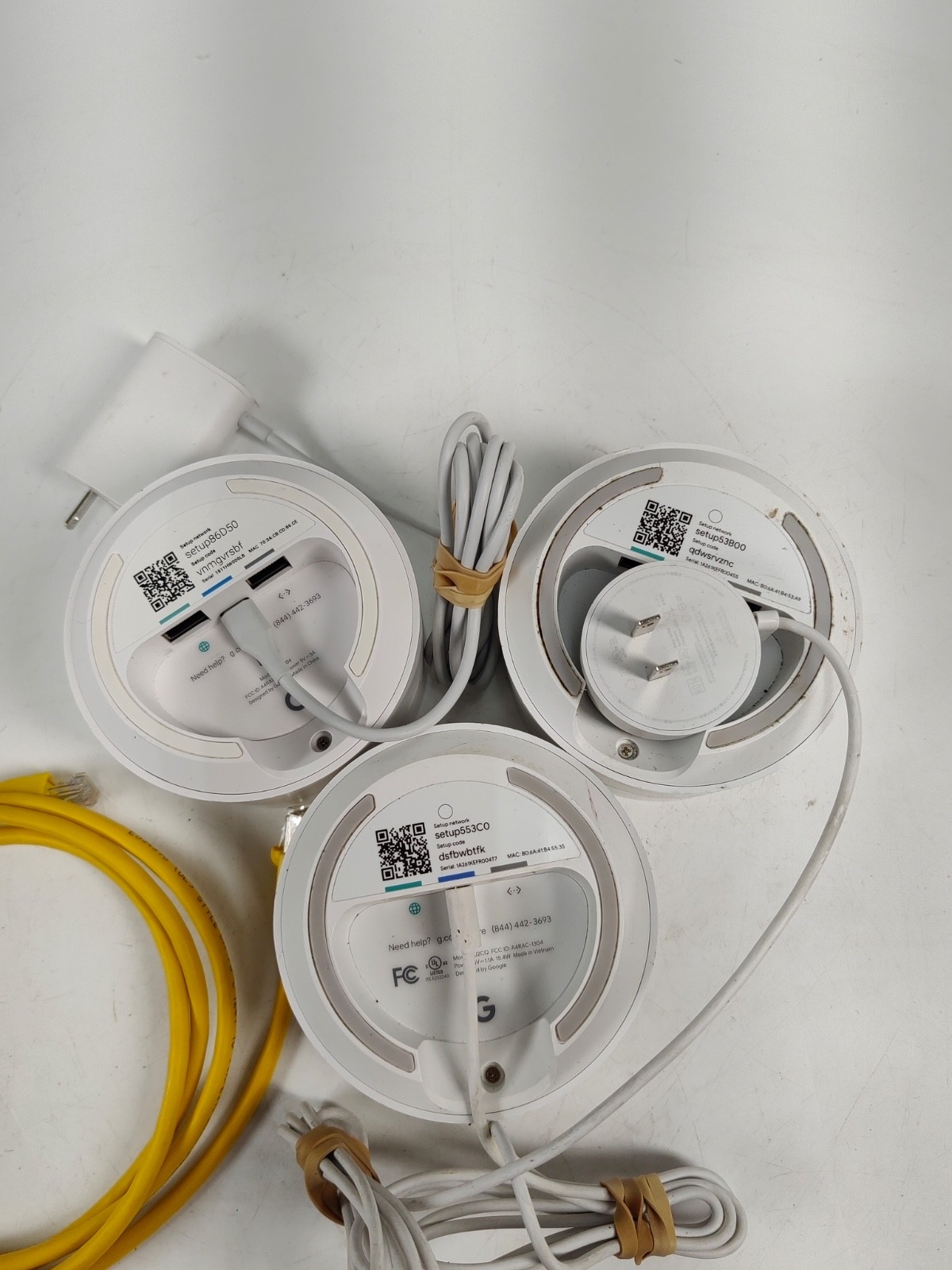 Google Wi-Fi Mesh 3 Pack Model GJ2CQ White