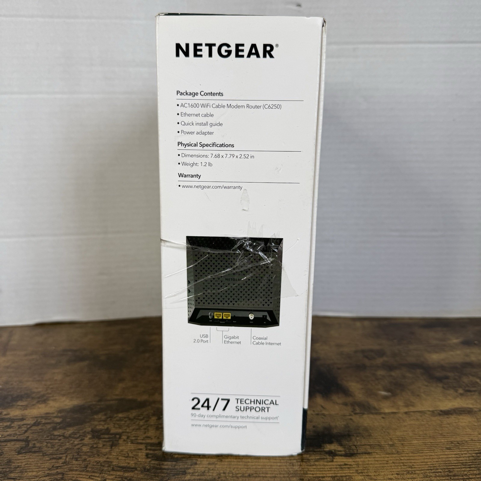 NETGEAR AC1600 Wifi Cable Modem Router C6250-1AZNAS