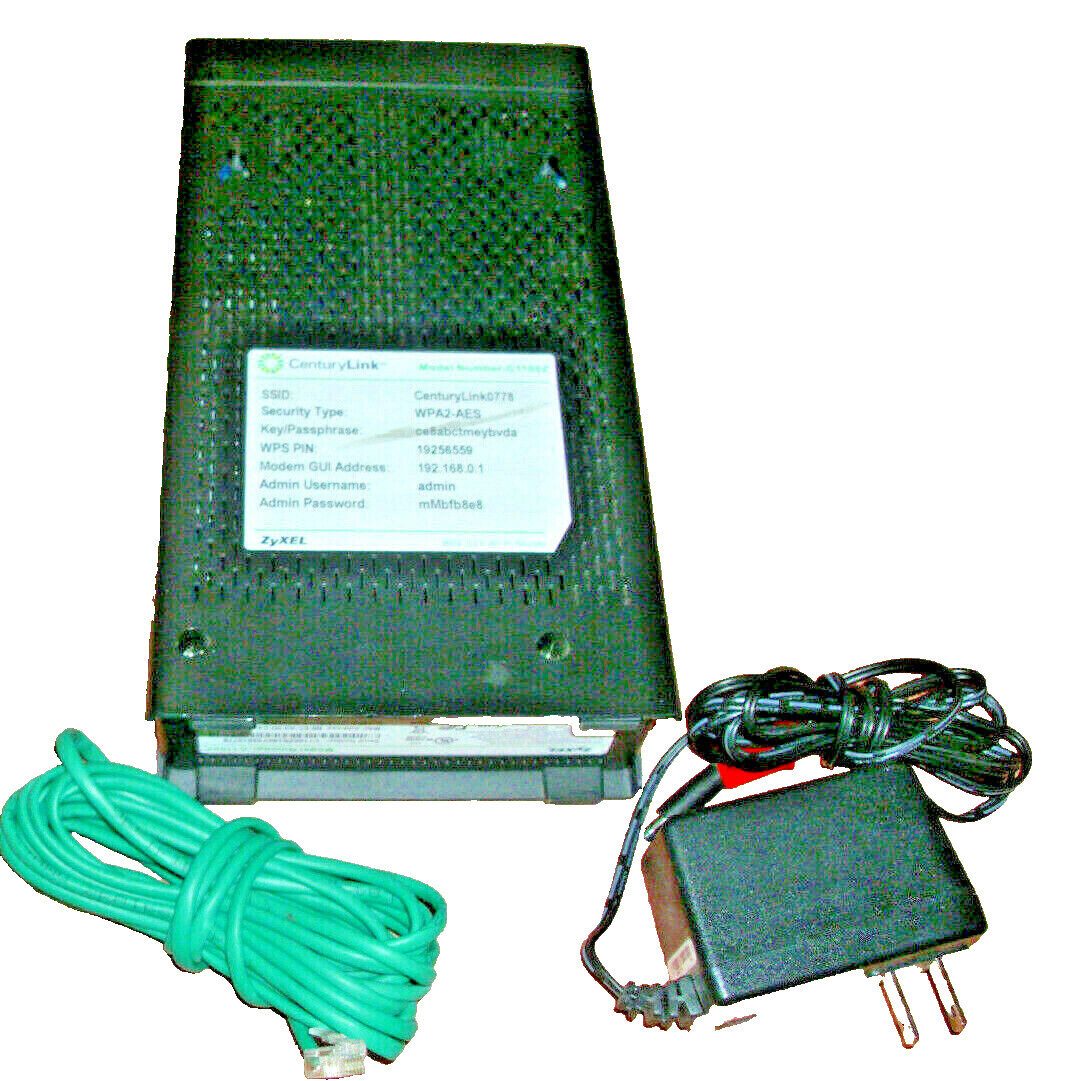 Electronics CenturyLink C1100Z ZyXEL Wireless Modem Router VDSLADSL2GPON