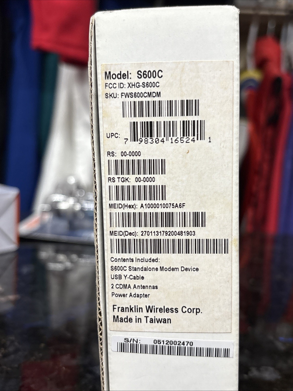Franklin Wireless S600 3G USB Modem for ATM Digital Signage Kiosk M2M XHG-S600