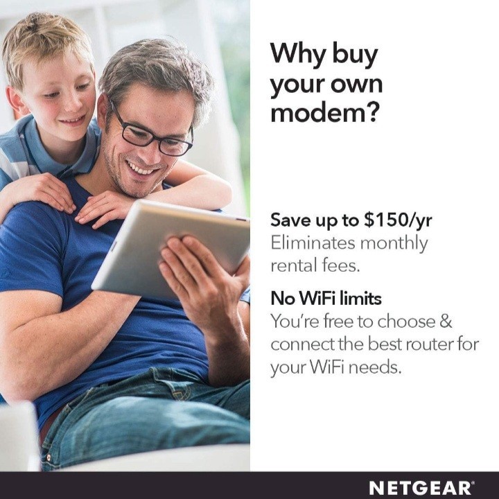 NETGEAR Cable Modem CM500 Compatible w/all Cable Providers Xfinity Spectrum Cox