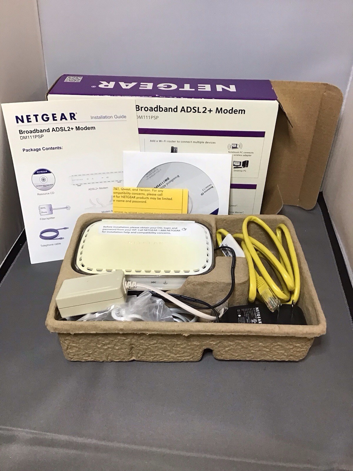 NETGEAR Broadband ADSL2+ Modem DM111PSP . DSL Modem.