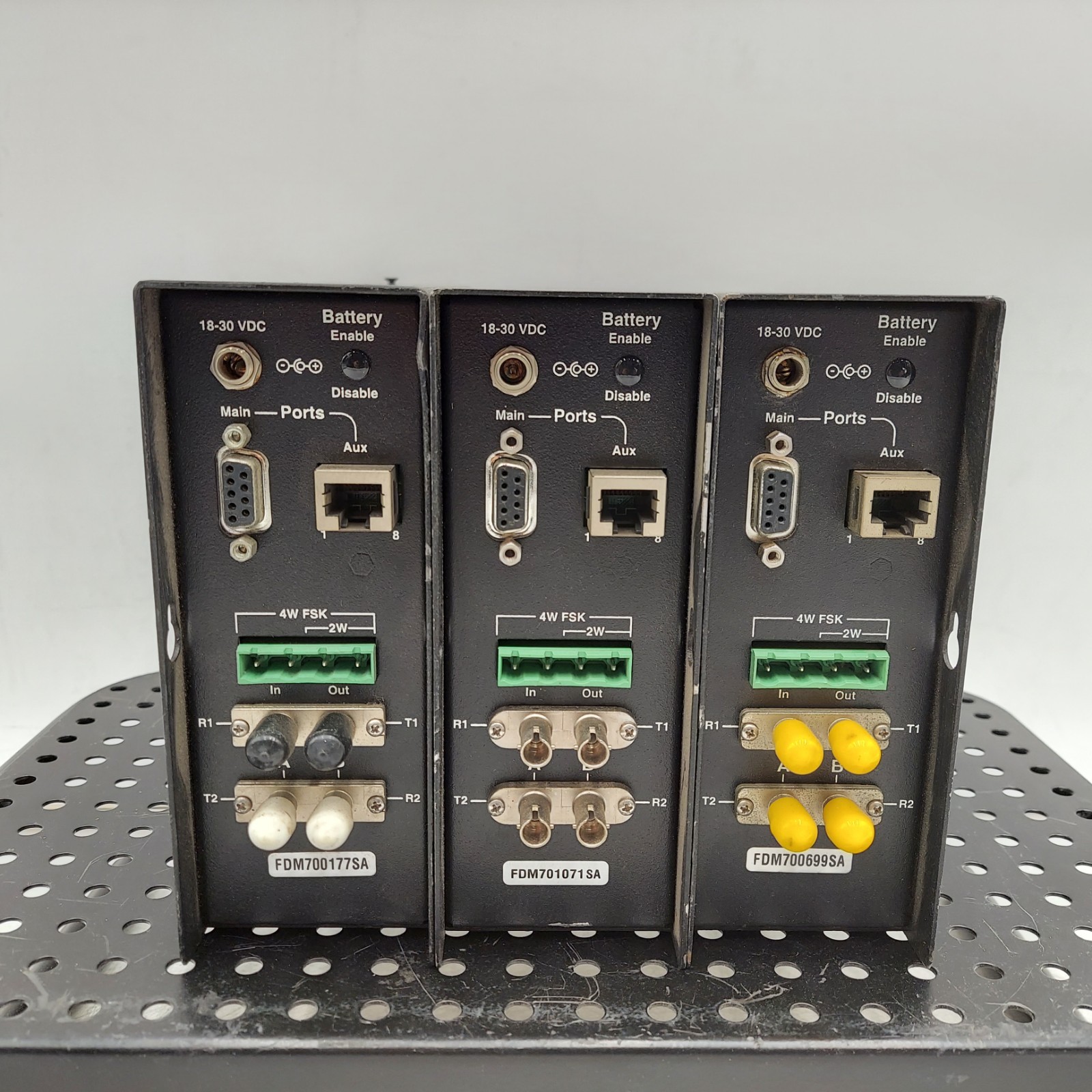 LOT OF 3 GDI Communications FDM-FSK Fiber Optic Modem