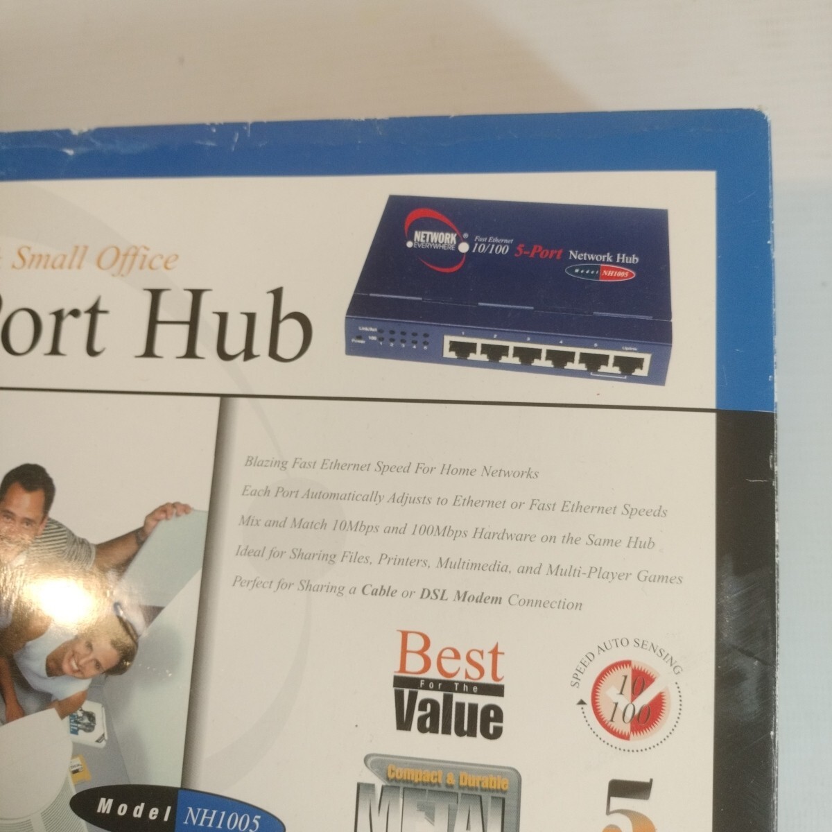 Modem LINKSYS Fast ethernet 10/100 NH1005/NH1005 RQAUS1 5 Port Hub.