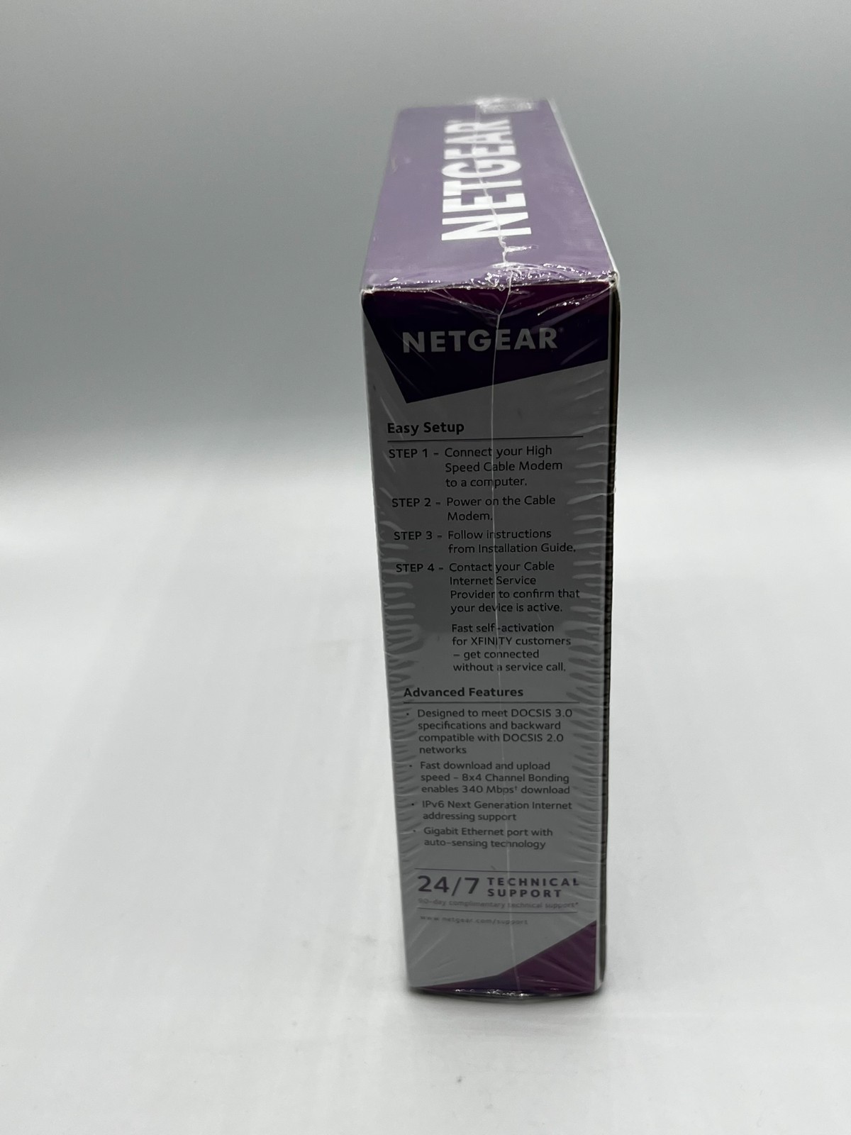 Netgear CM400 Docsis 3.0 Cable Modem New Tear on Plastic Cover