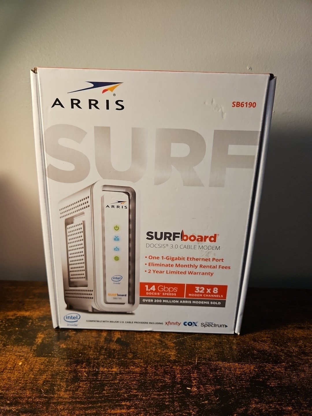 ARRIS SURFboard DOCSIS 3.0 Cable Modem White – SB6190