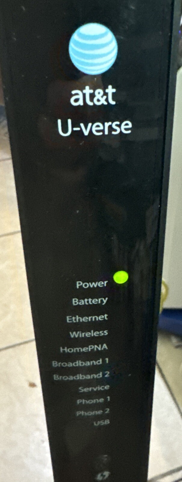 Att ARRIS NVG589 AT&T U-verse Modem With Power Cable