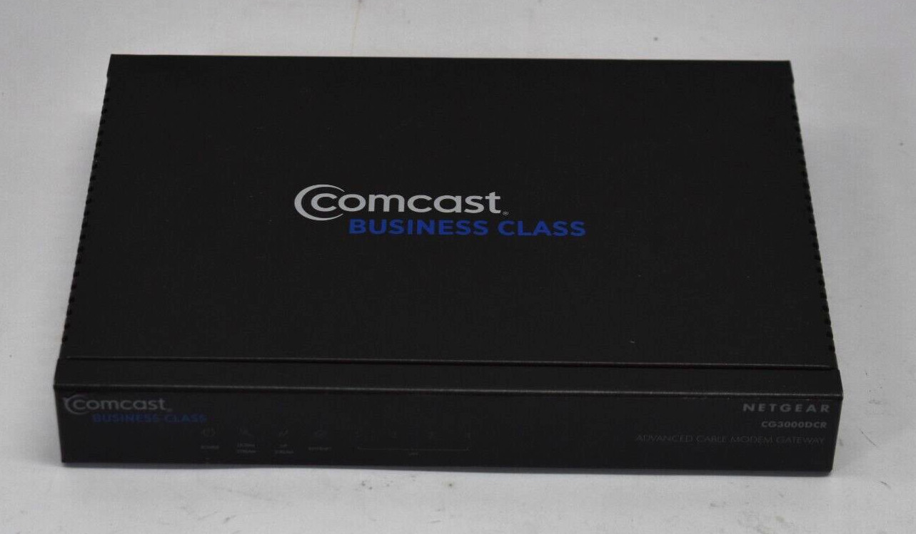 Netgear Comcast Advanced Cable Modem Gateway CG3000DCR Business Class Device