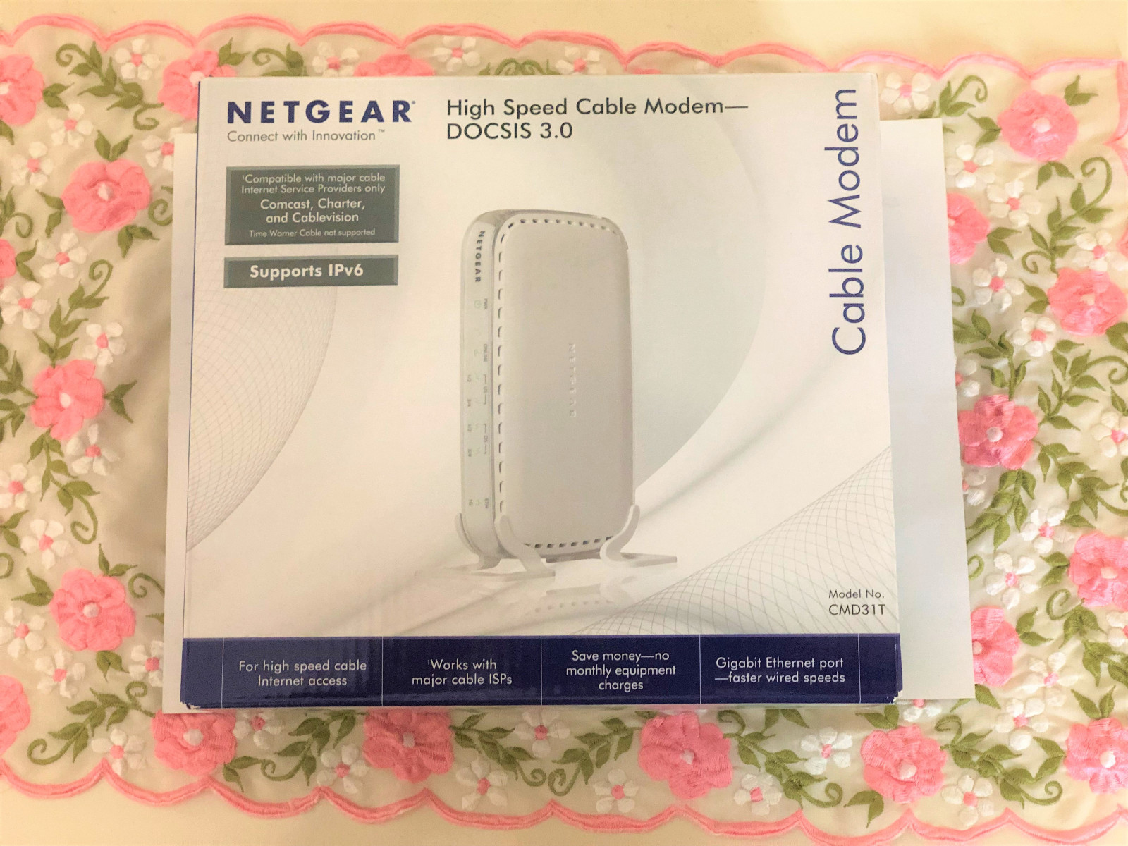 NETGEAR CMD31T-100NAS High Speed Cable Modem (Up to 150 Mbps)