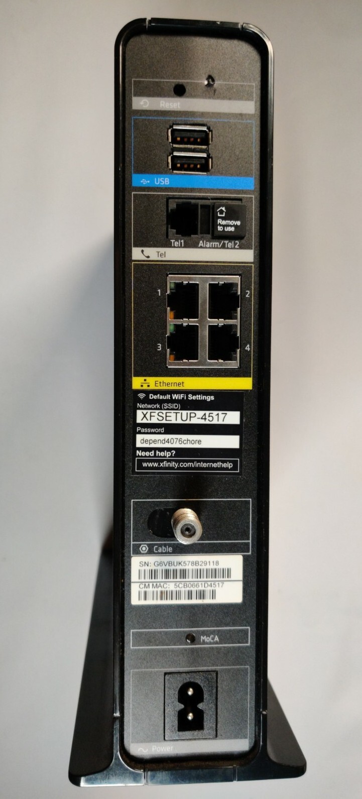 ARRIS TG1682G 640 Mbps Touchstone Telephony Gateway