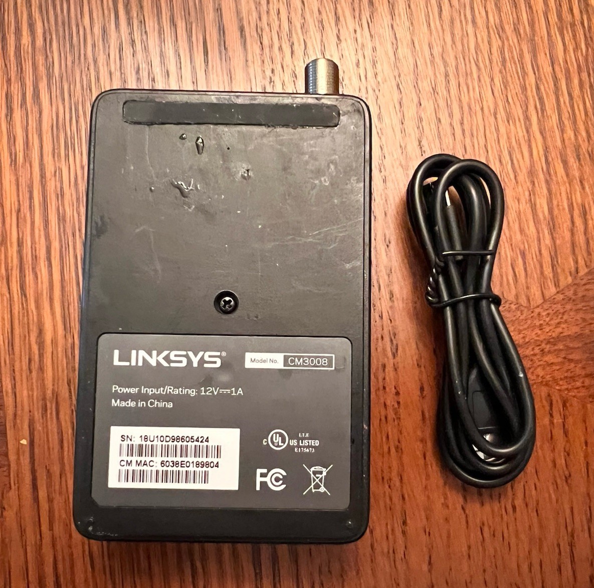 Linksys CM3008 DOCSIS 3.0 Cable Modem (8×4 Bonded Channels)