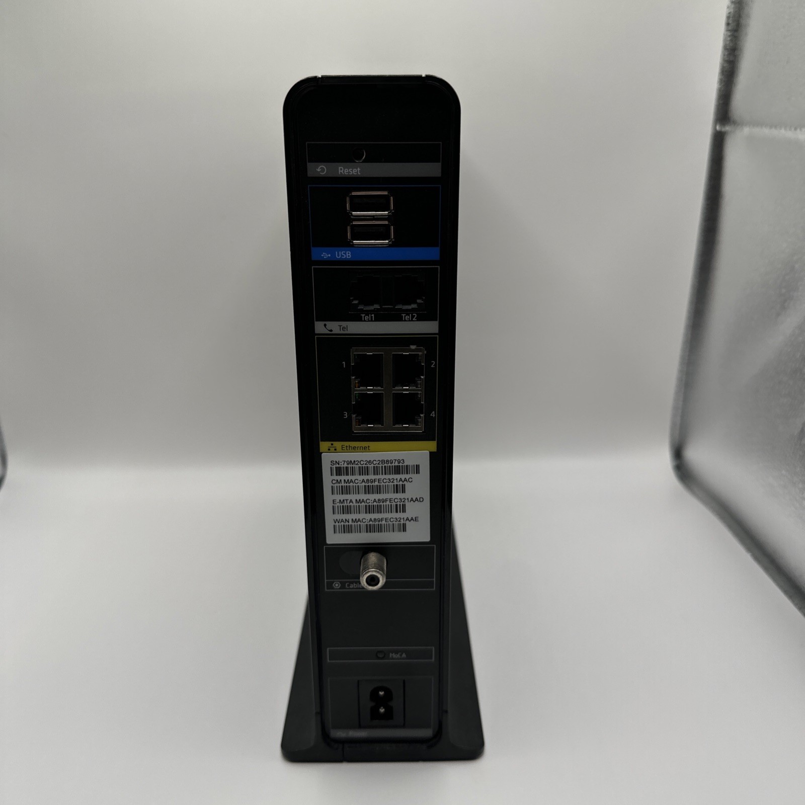 Arris Panoramic TG1682G Dual Band 2.4GHz 5GHz Wireless WiFi Router Cable Modem