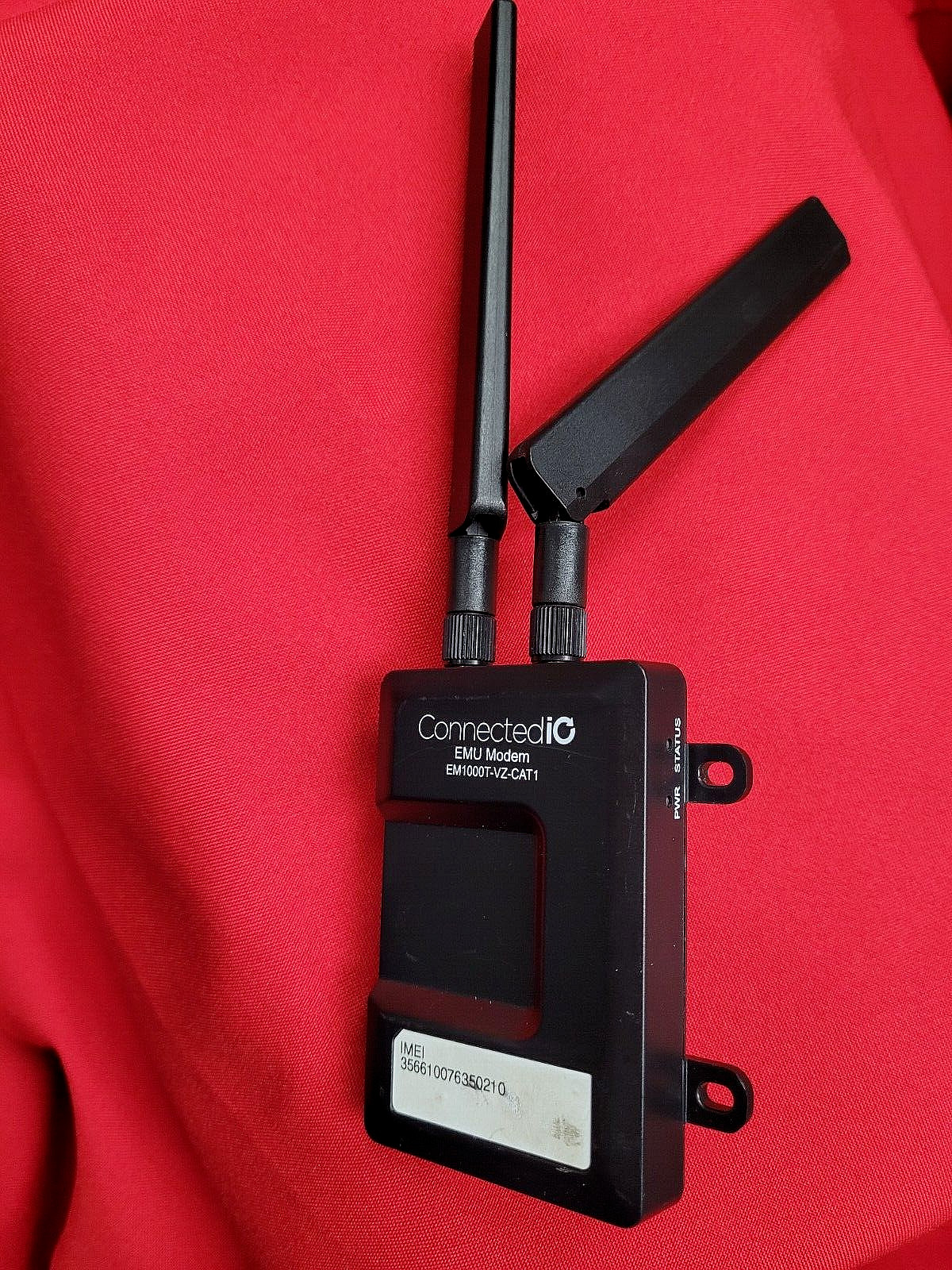 ConnectediO EMU Modem EM1000T-VZ-CAT1 (used) with antennae and U/cable
