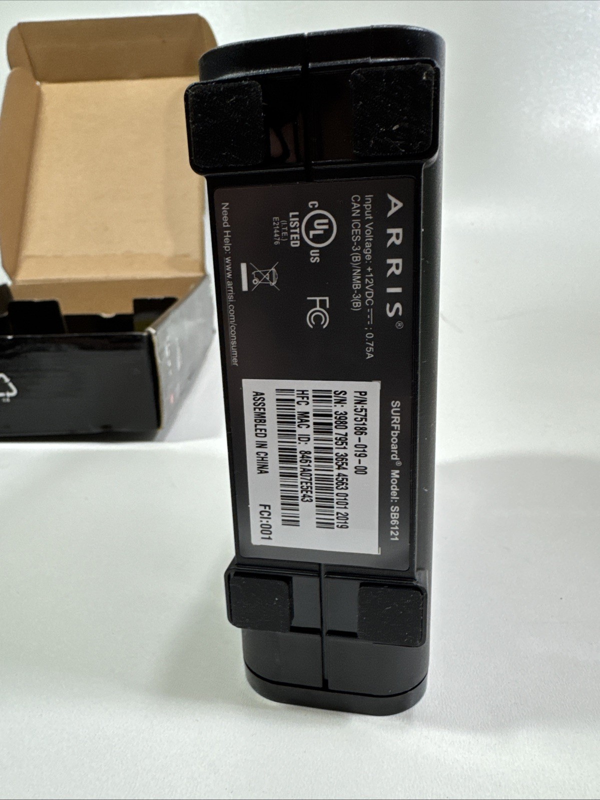 Arris Motorola SB6121 SURFboard Cable Modem 200 Series Docsis 3.0 IPv6, 172MBPS