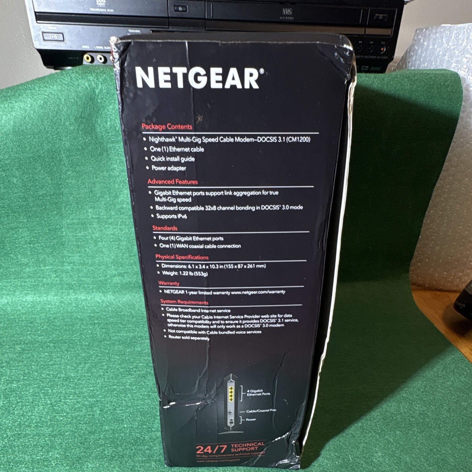 NETGEAR Nighthawk CM1200 DOCSIS 3.1 10Gbps Cable Modem 4-Port GigE