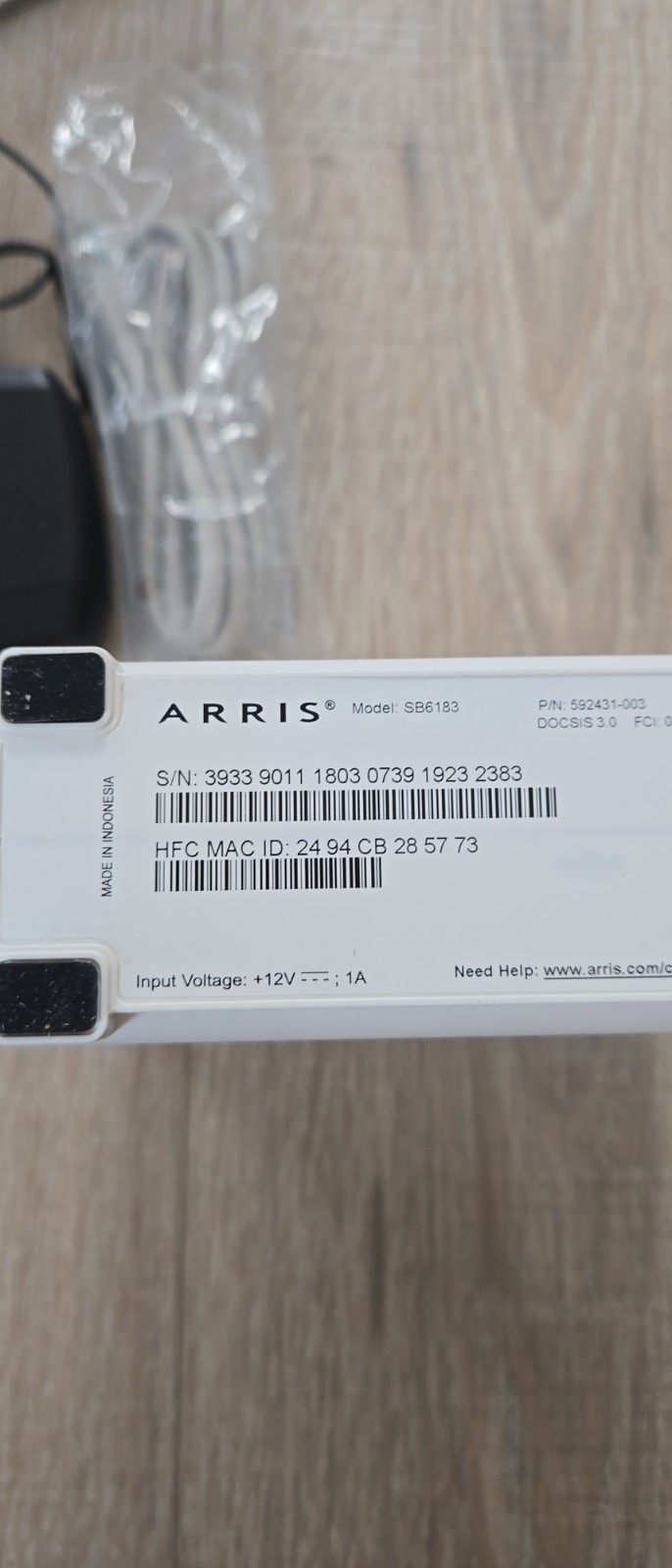 Arris Surfboard SB6183 Cable Modem 686 mbps 16×4 Docsis 3.0 New open box
