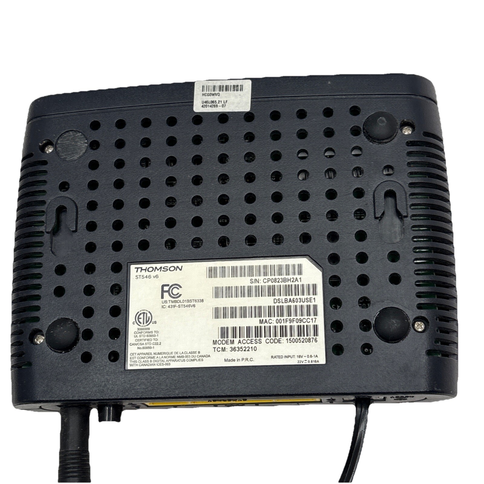 Thomson Speedtouch ST585 v6 wireless ADSL Modem router Network Desktop Equipment