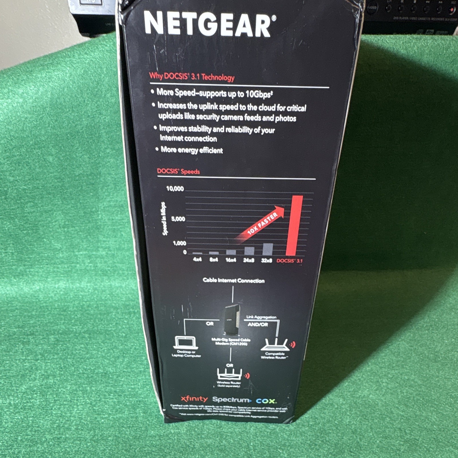 NETGEAR Nighthawk CM1200 DOCSIS 3.1 10Gbps Cable Modem 4-Port GigE
