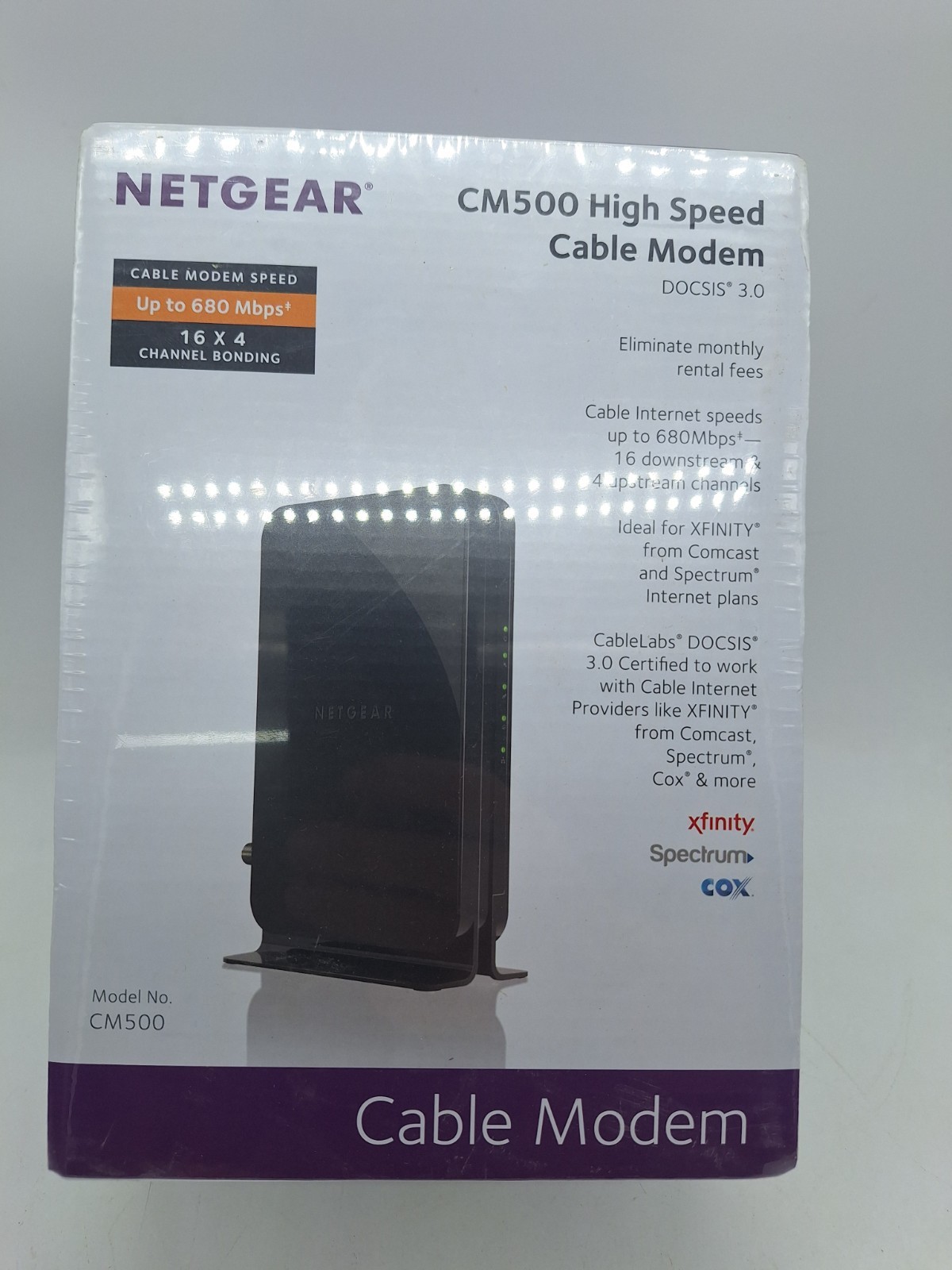 Netgear CM500 High Speed Cable Modem DOCSIS 3.0 NEW